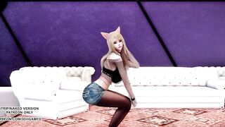[MMD] HyoMin - NiceBody Ahri Sexy Kpop Dance 4K League of Legends Hot Dance