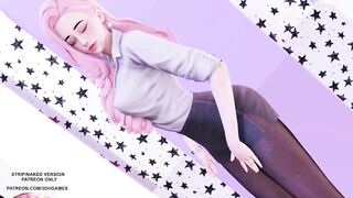[MMD] AOA - Exuse Me Seraphine Sexy Kpop Dance 4K League of Legends KDA Korean Dance