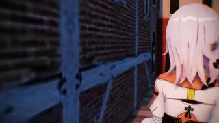 0115 -【R18-MMD】Honkai Impact 3 APHO Raiden Mei 崩坏3 雷电芽衣 stuck in wall