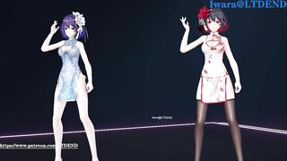 0084 -【R18-MMD】Honkai Impact 3 崩坏3 Seele + Veliona - Chocolate cream