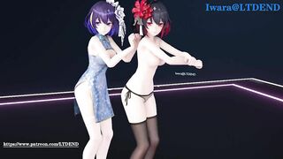 0084 -【R18-MMD】Honkai Impact 3 崩坏3 Seele + Veliona - Chocolate cream