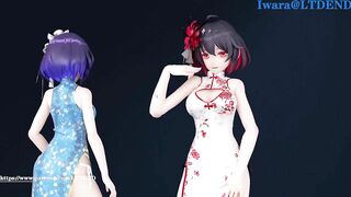 0084 -【R18-MMD】Honkai Impact 3 崩坏3 Seele + Veliona - Chocolate cream