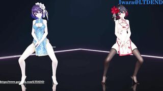 0084 -【R18-MMD】Honkai Impact 3 崩坏3 Seele + Veliona - Chocolate cream