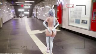 0129 -【R18-MMD】Vocaloid thicc bunny Haku - obscurity