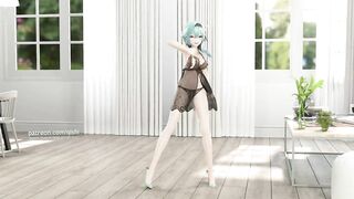 0122 -【R18-MMD】Qishi - Genshin Impact 原神 Eula 优菈 - Glass Bead
