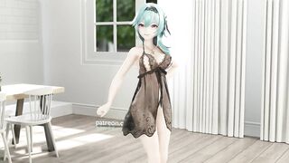 0122 -【R18-MMD】Qishi - Genshin Impact 原神 Eula 优菈 - Glass Bead