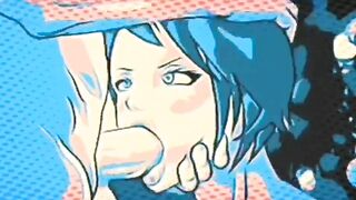 Rich blowjob, hentai animation
