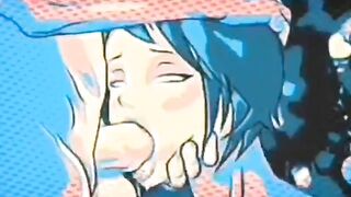 Rich blowjob, hentai animation