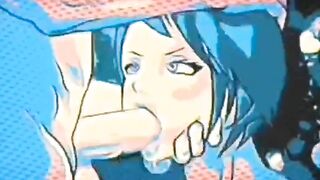 Rich blowjob, hentai animation