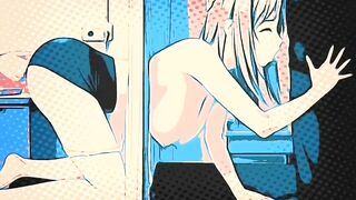 Rich blowjob, hentai animation