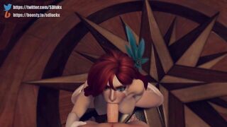 Windranger making deep blowjob (Full length)