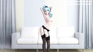 0167 -【R18-MMD】Genshin Impact 原神 Eula 优菈 - Phut hon