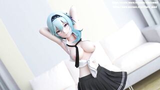 0167 -【R18-MMD】Genshin Impact 原神 Eula 优菈 - Phut hon