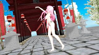 【MMD】Gokuraku Jodo [YYB type Luka swimsuit]【R-18】