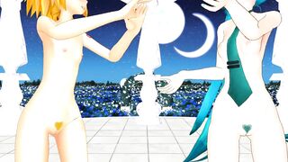 【MMD】Viva Happy [HC type Miku - Kagamine Rin V4X]【R-18】
