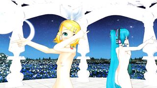 【MMD】Viva Happy [HC type Miku - Kagamine Rin V4X]【R-18】