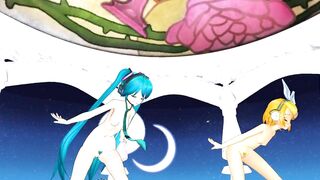 【MMD】Viva Happy [HC type Miku - Kagamine Rin V4X]【R-18】