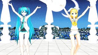 【MMD】Viva Happy [HC type Miku - Kagamine Rin V4X]【R-18】
