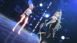 0191 -【R18-MMD】TKnko Honkai Impact 3 崩坏3 Mobius & Elysia 梅比乌斯 爱莉希雅