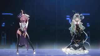 0191 -【R18-MMD】TKnko Honkai Impact 3 崩坏3 Mobius & Elysia 梅比乌斯 爱莉希雅