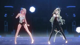 0191 -【R18-MMD】TKnko Honkai Impact 3 崩坏3 Mobius & Elysia 梅比乌斯 爱莉希雅