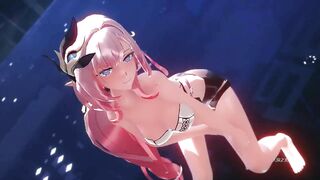 0191 -【R18-MMD】TKnko Honkai Impact 3 崩坏3 Mobius & Elysia 梅比乌斯 爱莉希雅