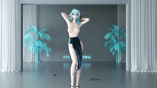 0180 -【R18-MMD】Genshin Impact 原神 Eula 优菈 - Shake it