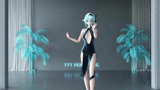 0180 -【R18-MMD】Genshin Impact 原神 Eula 优菈 - Shake it