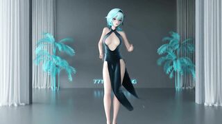 0180 -【R18-MMD】Genshin Impact 原神 Eula 优菈 - Shake it