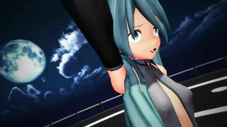 【MMD】Miku-chans - Massara Blue Jeans【R-18】