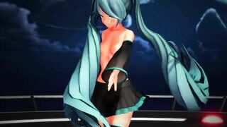 【MMD】Miku-chans - Massara Blue Jeans【R-18】