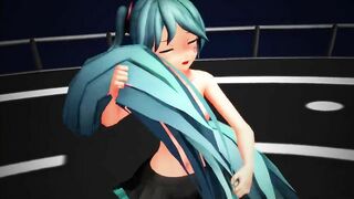 【MMD】Miku-chans - Massara Blue Jeans【R-18】