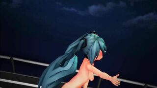 【MMD】Miku-chans - Massara Blue Jeans【R-18】