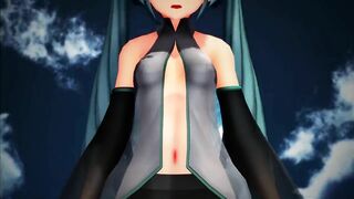 【MMD】Miku-chans - Massara Blue Jeans【R-18】
