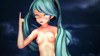 【MMD】Miku-chans - Massara Blue Jeans【R-18】