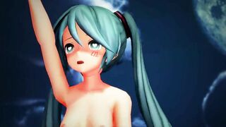 【MMD】Miku-chans - Massara Blue Jeans【R-18】