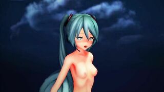 【MMD】Miku-chans - Massara Blue Jeans【R-18】