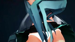 【MMD】Miku-chans - Massara Blue Jeans【R-18】