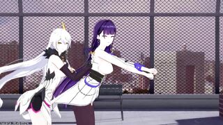 0150 -【R18-MMD】Honkai Impact 3 崩坏3 APHO Raiden Mei + HoV - Chocolate cream