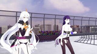 0150 -【R18-MMD】Honkai Impact 3 崩坏3 APHO Raiden Mei + HoV - Chocolate cream