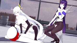 0150 -【R18-MMD】Honkai Impact 3 崩坏3 APHO Raiden Mei + HoV - Chocolate cream
