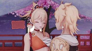 0148 -【R18-MMD】Genshin Impact 原神 Aether X yoimiya