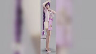 0200 -【R18-MMD】Ginhaha -Genshin Impact 原神 Raiden Shogun 雷电将军 - 桃源恋歌