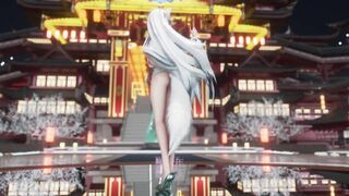 0199 -【R18-MMD】Volcaloid Foxy Haku 弱音 - 醉花荫