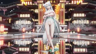 0199 -【R18-MMD】Volcaloid Foxy Haku 弱音 - 醉花荫
