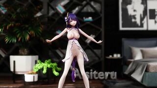 0252 -【R18-MMD】Genshin Impact 原神 Raiden Shogun 雷电将军 - Shake it