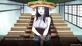Hinata BoobJob in during a break from studying