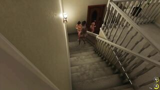 House Party - Gameplay Ashley masturbates our cock