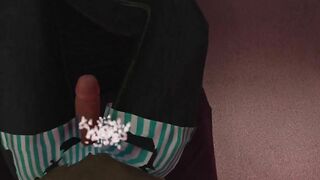 House Party - Gameplay Ashley masturbates our cock