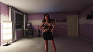House Party - Gameplay Ashley masturbates our cock